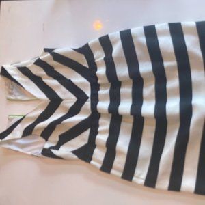 Ann Taylor  V Neck Striped dress